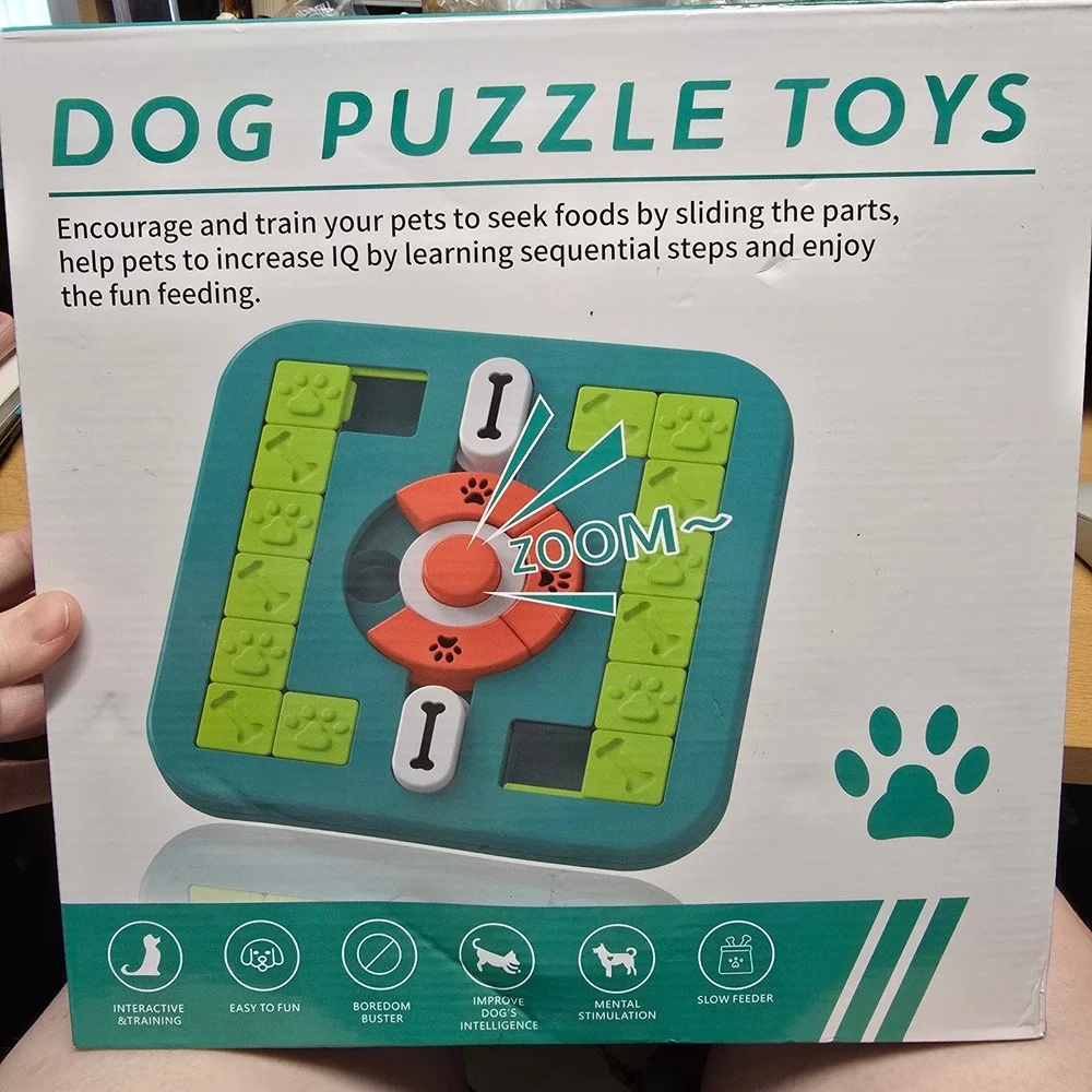 Interactive Dog Puzzle Toy Level 3 Intermediate Slow Feeder Mental Stimulation